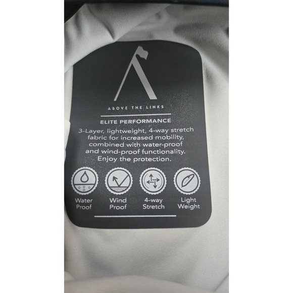 Above The Links Adjustable Elite Performance Golf Pants Men's 2XL Waterproof NWT - Picture 6 of 7